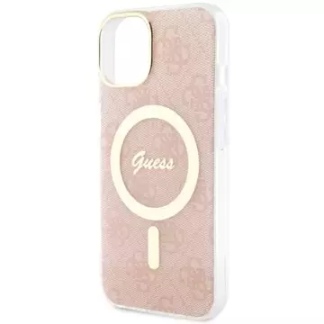 Etui Guess GUHMP14SH4STP pro iPhone 14 6,1" pevný obal 4G MagSafe