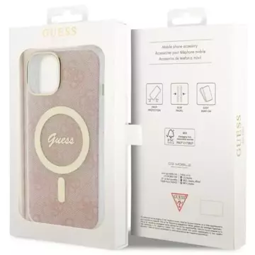 Etui Guess GUHMP14SH4STP pro iPhone 14 6,1" pevný obal 4G MagSafe