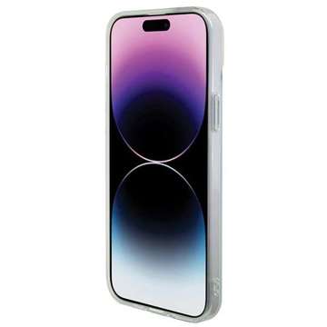 Etui Guess GUHMP15LHITSQ pro iPhone 15 Pro 6,1" turkusově/tyrkysové pevné pouzdro IML Iridescent MagSafe