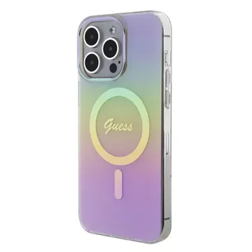 Etui Guess GUHMP15XHITSP pro iPhone 15 Pro Max 6,7" różowy/růžový pevný obal IML Iridescent MagSafe