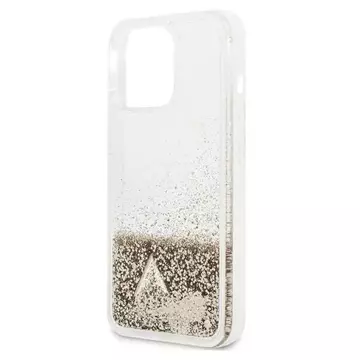 Etui Guess GUOHCP14LGLHFLGO do Apple iPhone 14 Pro 6,1" zlatý/zlatý pevný obal Glitter Charms