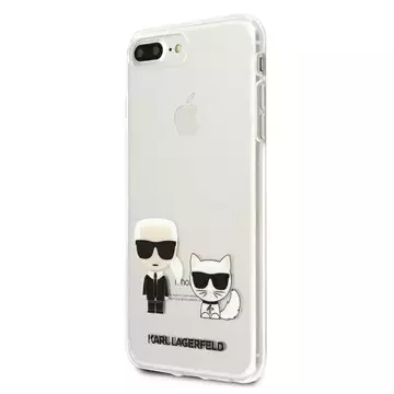 Etui Karl Lagerfeld KLHCI8LCKTR do pevného pouzdra pro iPhone 7/8 Plus Transparent Karl