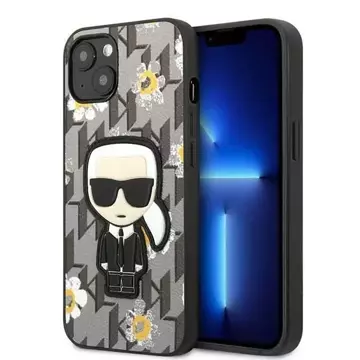 Etui Karl Lagerfeld KLHCP13SPMNFIK1 iPhone 13 mini 5,4" květina Ikonik Karl