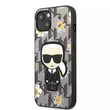 Etui Karl Lagerfeld KLHCP13SPMNFIK1 iPhone 13 mini 5,4" květina Ikonik Karl