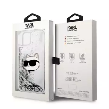 Etui Karl Lagerfeld KLHCP14MLNCHCS pro iPhone 14 Plus 6,7" pevné pouzdro Glitter Choupette Head