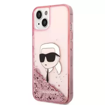 Etui Karl Lagerfeld KLHCP14MLNKHCP pro iPhone 14 Plus 6,7" pevný obal Glitter Karl Head