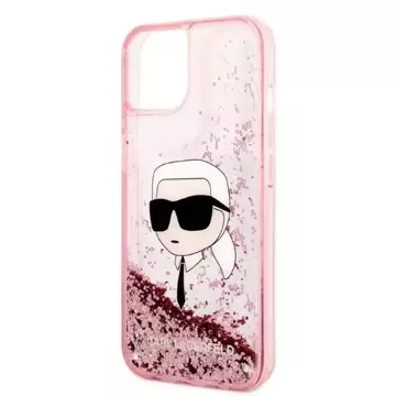 Etui Karl Lagerfeld KLHCP14MLNKHCP pro iPhone 14 Plus 6,7" pevný obal Glitter Karl Head