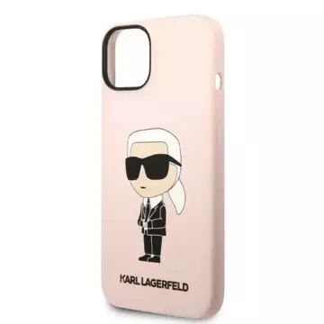 Etui Karl Lagerfeld KLHCP14MSNIKBCP pro iPhone 14 Plus 6,7" pevný obal silikonový Ikonik