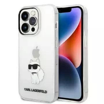 Etui Karl Lagerfeld KLHCP14XHNCHTCT pro iPhone 14 Pro Max 6,7" pevné pouzdro Ikonik Choupette transparentní