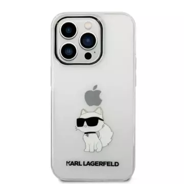 Etui Karl Lagerfeld KLHCP14XHNCHTCT pro iPhone 14 Pro Max 6,7" pevné pouzdro Ikonik Choupette transparentní