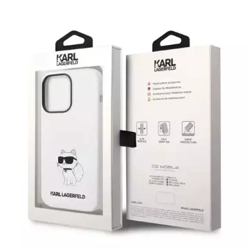 Etui Karl Lagerfeld KLHMP14LSNCHBCH iPhone 14 Pro 6,1" pevný obal silikonový Choupette MagSafe