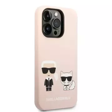 Etui Karl Lagerfeld KLHMP14LSSKCI pro iPhone 14 Pro 6,1" pevný obal silikonový Karl