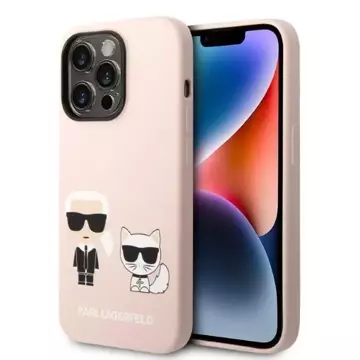 Etui Karl Lagerfeld KLHMP14LSSKCI pro iPhone 14 Pro 6,1" pevný obal silikonový Karl