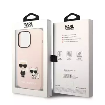 Etui Karl Lagerfeld KLHMP14LSSKCI pro iPhone 14 Pro 6,1" pevný obal silikonový Karl