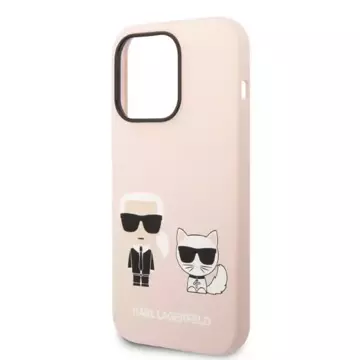 Etui Karl Lagerfeld KLHMP14LSSKCI pro iPhone 14 Pro 6,1" pevný obal silikonový Karl