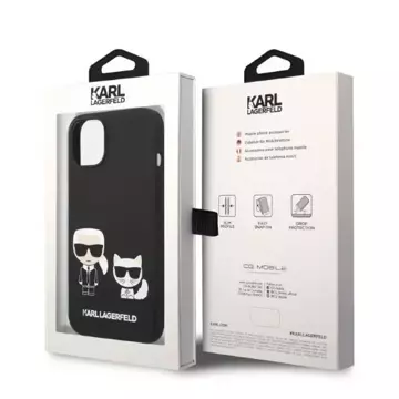 Etui Karl Lagerfeld KLHMP14MSSKCK pro iPhone 14 Plus 6,7" pevný obal Tekutý silikon Karl