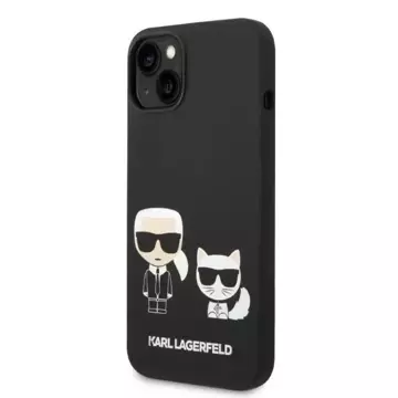 Etui Karl Lagerfeld KLHMP14MSSKCK pro iPhone 14 Plus 6,7" pevný obal Tekutý silikon Karl