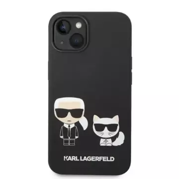 Etui Karl Lagerfeld KLHMP14MSSKCK pro iPhone 14 Plus 6,7" pevný obal Tekutý silikon Karl