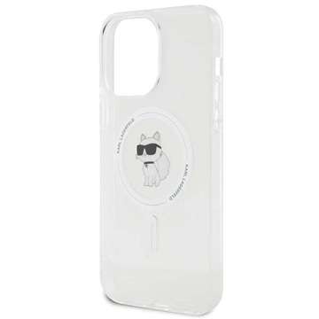 Etui Karl Lagerfeld KLHMP15XHCCCNOT do Apple iPhone 15 Pro Max 6,7" průhledné pevné pouzdro IML Choupette MagSafe