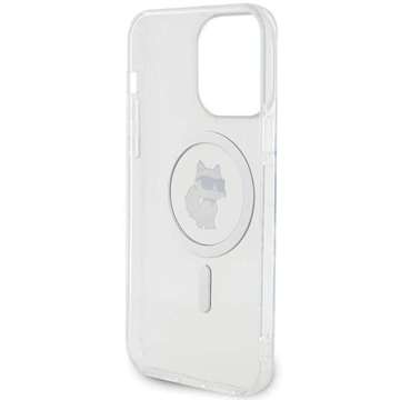 Etui Karl Lagerfeld KLHMP15XHCCCNOT do Apple iPhone 15 Pro Max 6,7" průhledné pevné pouzdro IML Choupette MagSafe