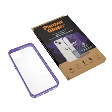 Etui PanzerGlass ClearCase pro iPhone 13 6,1" antibakteriální vojenská třída Grape 0332