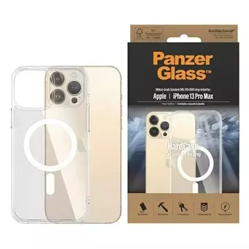 Etui PanzerGlass HardCase pro iPhone 13 Pro Max 6,7" MagSafe Antibacterial Military grade transparent 0431