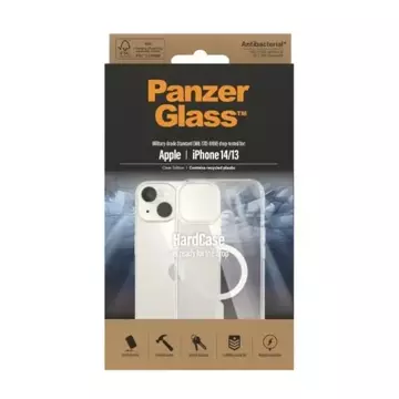 Etui PanzerGlass HardCase pro iPhone 14 6,1" MagSafe Antibacterial Military grade transparent 0409