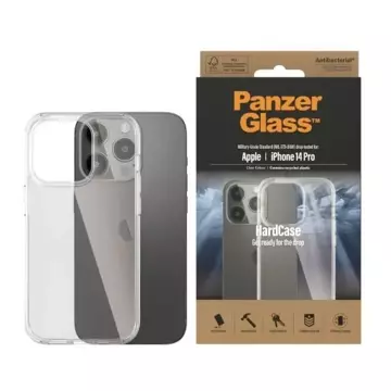 Etui PanzerGlass HardCase pro iPhone 14 Pro 6,1" Antibakteriální vojenská transparentní třída 0402