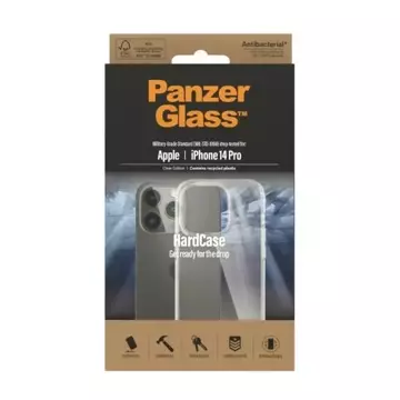 Etui PanzerGlass HardCase pro iPhone 14 Pro 6,1" Antibakteriální vojenská transparentní třída 0402