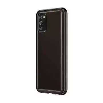 Etui Samsung EF-QA038TB pro Samsung Galaxy A03s A038 měkký průhledný kryt černý/černý