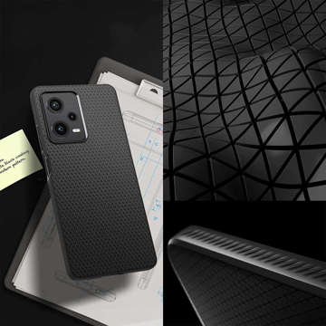 Etui Spigen Liquid Air pro Xiaomi Redmi Note 12 Pro 5G / Poco X5 Pro 5G matná černá