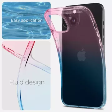 Etui Spigen Liquid Crystal pro iPhone 15 gradace růžové