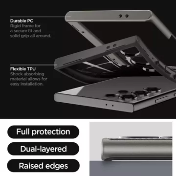 Etui Spigen Neo Hybrid pro Samsung Galaxy S24 Ultra Gunmetal