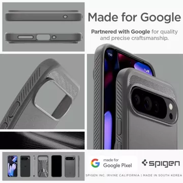 Etui Spigen Rugged Armor do Google Pixel 9 Pro XL Marble Grey