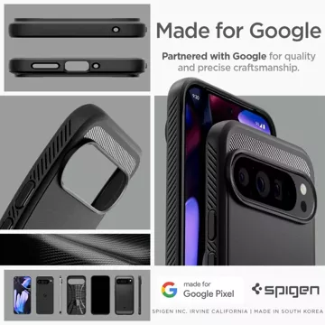 Etui Spigen Rugged Armor do Google Pixel 9 Pro XL Matte Black