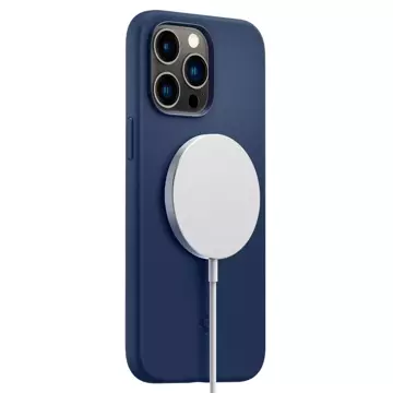 Etui Spigen Silicone Fit Mag MagSafe do Apple iPhone 14 Pro Navy Blue