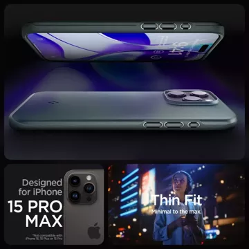 Etui Spigen Thin Fit pro iPhone 15 Pro Max propastně zelená