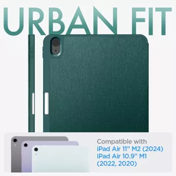 Etui Spigen Urban Fit pro Apple iPad Air 10.9 4. 5. 2020-2022 / 11. 6. 2024 Půlnoční zelená