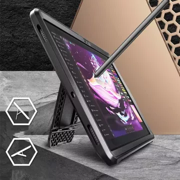 Etui Supcase Unicorn Beetle Pro pro Samsung Galaxy Tab S9 FE Plus 12.4 X610 / X616B Black
