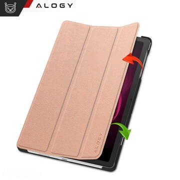 Etui do T-Mobile T Tablet 5G 10,36" obal na tablet Alogy Book Cover Case Rose Gold