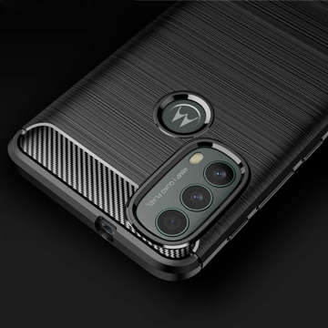 Etui obudowa Alogy Rugged Armor TPU Carbon do Motorola Moto E20/ E30/ E40 Black