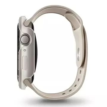 Etui ochronne UNIQ Valencia do Apple Watch Series 4/5/6/7/8/SE 45/44mm starlight