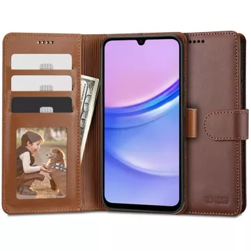 Etui portfel Wallet pro Samsung Galaxy A15 4G / 5G Brown