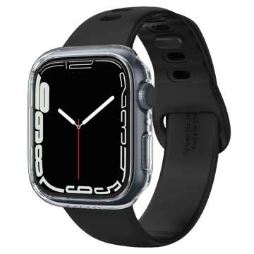 Etui ramka pro chytré hodinky Spigen Thin Fit pro Apple Watch 7 45mm Crystal Clear