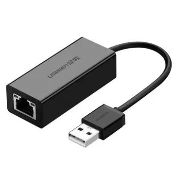 Externí síťová karta UGREEN RJ45 - USB 2.0 100 Mbps Ethernet černá (CR110 20254)