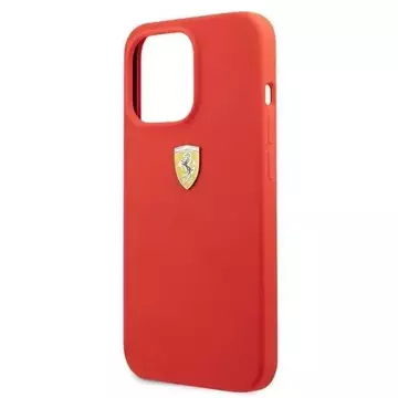 Ferrari FESSIHCP13XRE iPhone 13 Pro Max 6,7" černý/červený pevný silikonový obal