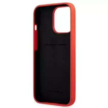 Ferrari FESSIHCP13XRE iPhone 13 Pro Max 6,7" černý/červený pevný silikonový obal