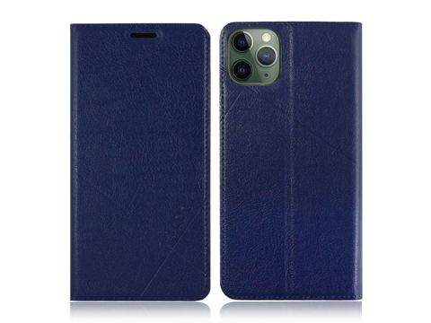 Flip Case Wallet Alogy Leather Case pro Apple iPhone 11 Pro Navy Blue