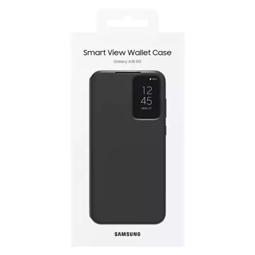 Flipové pouzdro Samsung Smart View Wallet EF-ZA356CBEGWW pro Samsung Galaxy A35 - černé