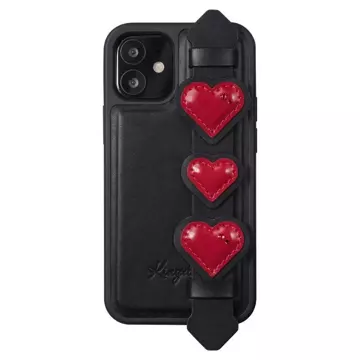 Gelové pouzdro Kingxbar Sweet Series zdobené originálními krystaly Swarovski se stojánkem iPhone 12 mini black